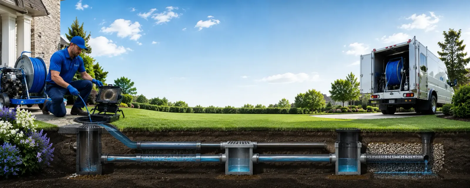 Outdoor drain cleaning information for King Ferry, NY